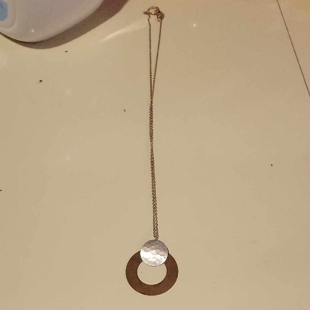 Elegant Silver and Gold Necklace